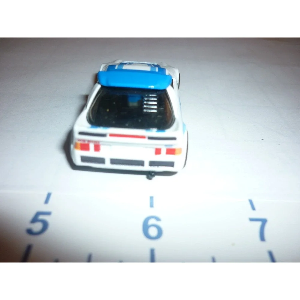 Hot Wheels‎ Ford RS200 Rally White Blue Racing Number 4 Diecast Toy Car
